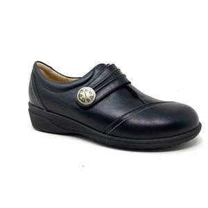 Finn Comfort Galway Women’s Black Nappa Leather Comfort Shoes | New in Box